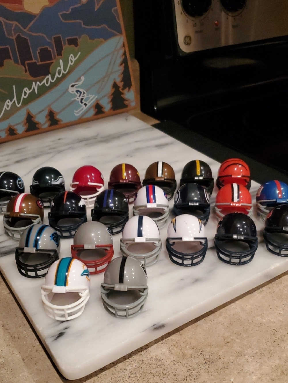 NFL Team Mini Riddell Football Helmet Set - Assorted Colors - Picture 2 of 3
